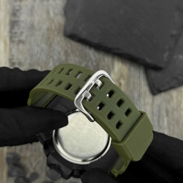 Чоловічий годинник Skmei 1384 Black-Military Wrisband фото 8
