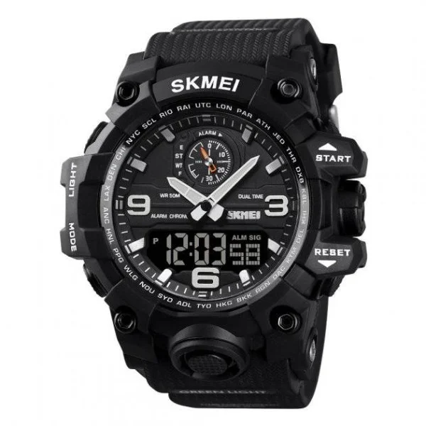 Чоловічий годинник Skmei 1586 Black фото 1