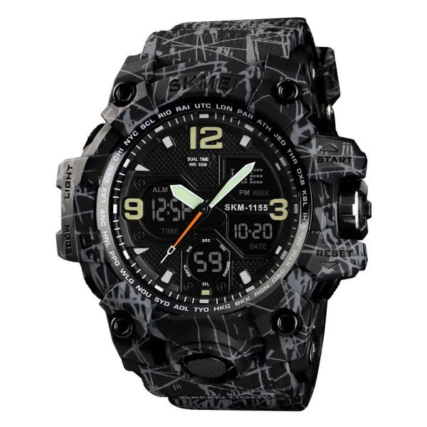 Мужские часы Skmei 1155 Black-Gray фото 1