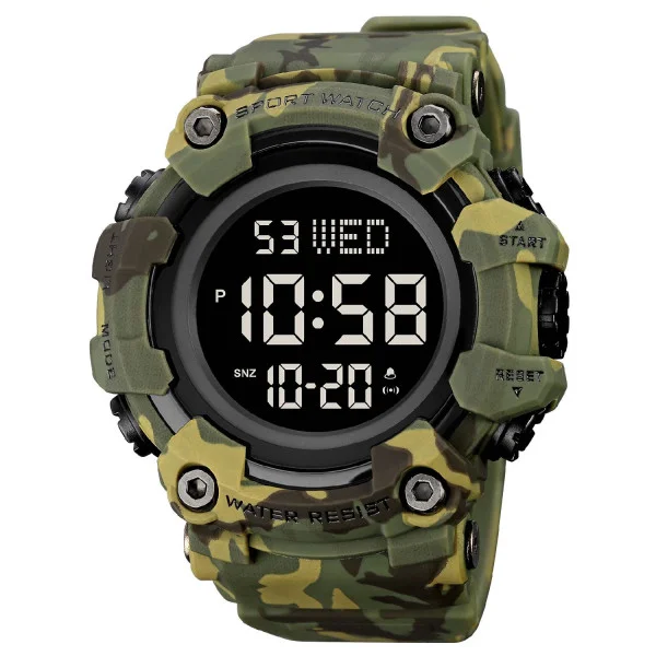 Чоловічий годинник Skmei 1968CMGN Green Camo фото 1