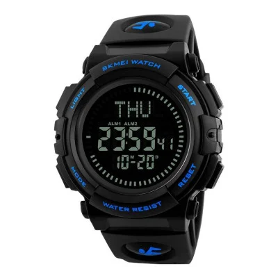 Мужские часы Skmei 1290BU Black-Blue Smart Watch + Compass