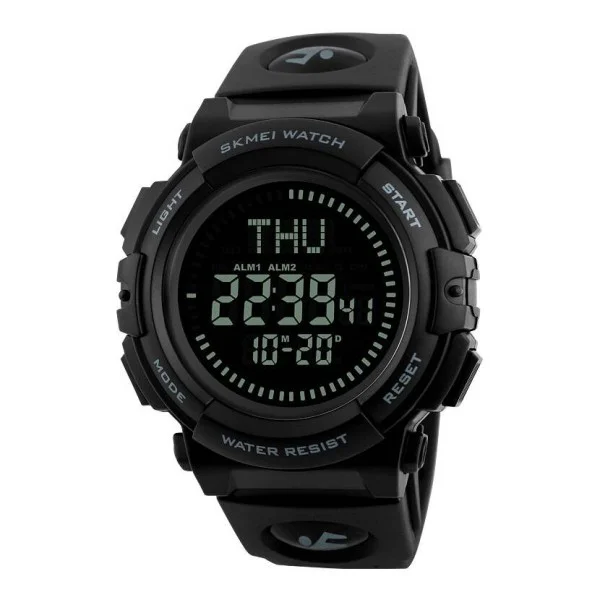 Мужские часы Skmei 1290BK All Black Smart Watch + Compass фото 1