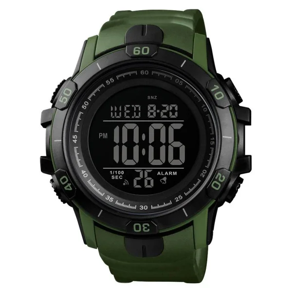 Мужские часы Skmei 1475AG Black-Military Wristband фото 1