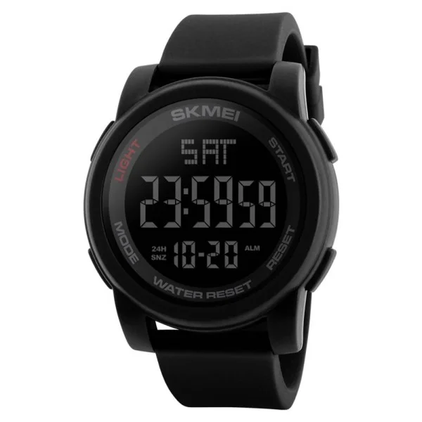 Чоловічий годинник Skmei 1257BK All Black фото 1