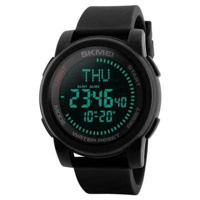 Мужские часы Skmei 1289BK Black + Compass