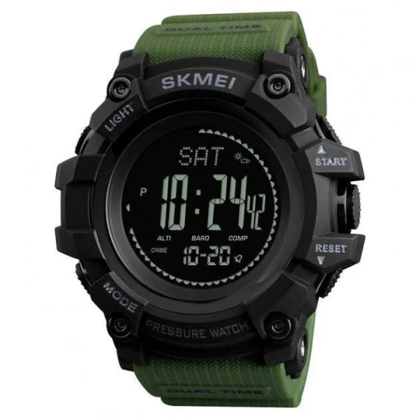 Чоловічий годинник Skmei 1358AG Army Green Smart Watch Compass фото 1