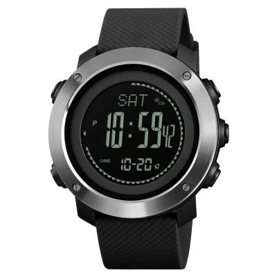 Чоловічий годинник Skmei 1418BK Black + Compass