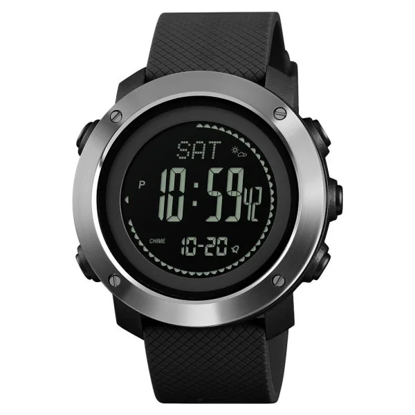 Чоловічий годинник Skmei 1418BK Black + Compass фото 1