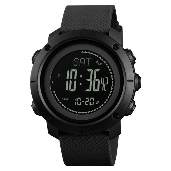 Мужские часы Skmei 1427BK Black + Compass фото 1