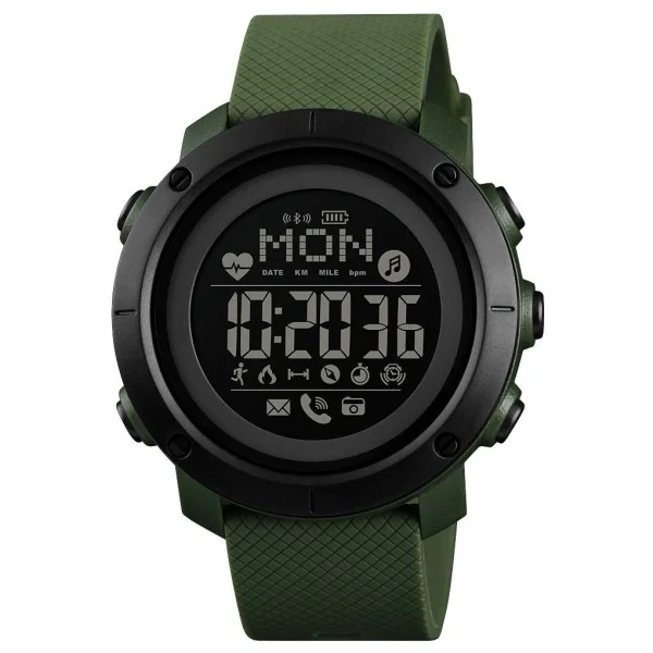Мужские часы Skmei 1512AG Army Green Smart Watch + Compass фото 1