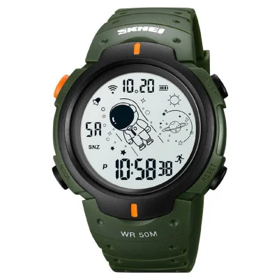 Чоловічий годинник Skmei 1820AGWT Army-green White