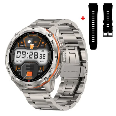 Тактические Умные Часы с Компасом TANK T3 ULTRA Silver Special Edition + GPS, Спортивные Режимы, Водозащита, Звонки