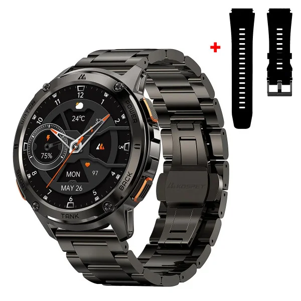 Тактические Умные Часы Kospet TANK T3 Black Special Edition + Спортивные Режимы, Водозащита, Звонки фото 1
