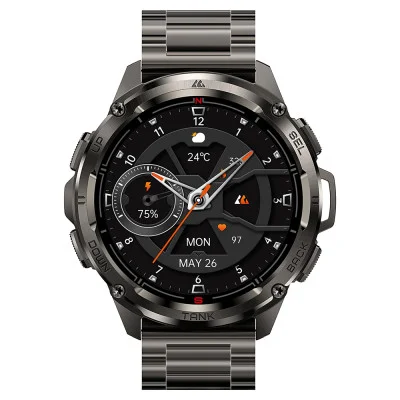 Тактические Умные Часы с Компасом Kospet TANK T3 ULTRA Black Special Edition + GPS, Спортивные Режимы, Водозащита, Звонки
