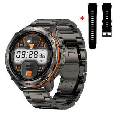 Тактические Умные Часы с Компасом Kospet TANK T3 ULTRA Black Special Edition + GPS, Спортивные Режимы, Водозащита, Звонки