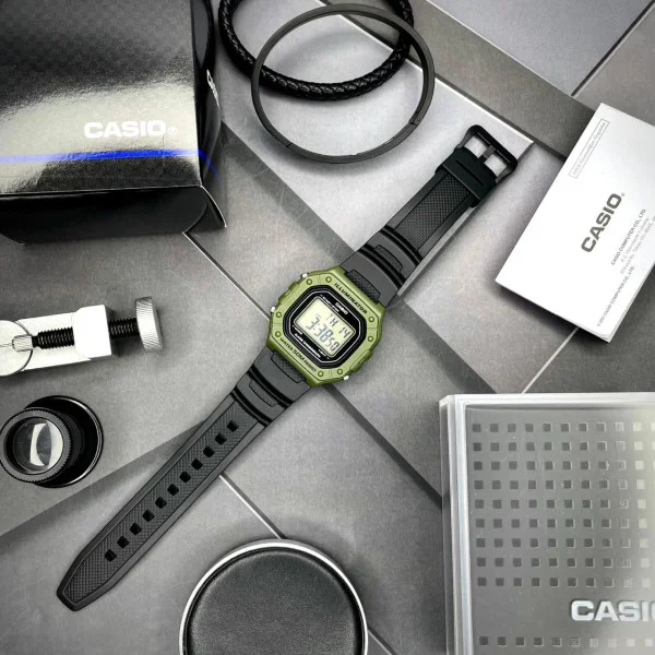Чоловічий годинник Casio W-218H-3A фото 3
