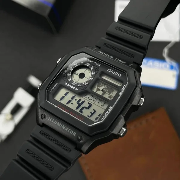 Чоловічий годинник Casio AE-1200WH-1A фото 6