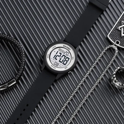 Чоловічий годинник Skmei 1758BKSI Black Silver