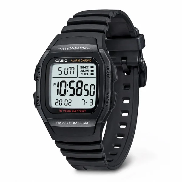 Чоловічий годинник Casio W-96H-1B фото 1