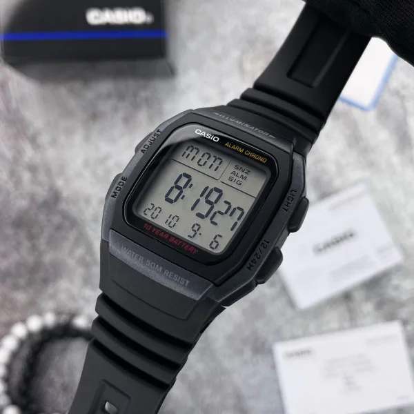 Чоловічий годинник Casio W-96H-1B фото 5