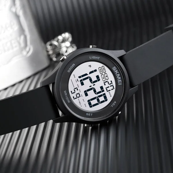 Чоловічий годинник Skmei 1758BKBKWT Black Black White фото 5