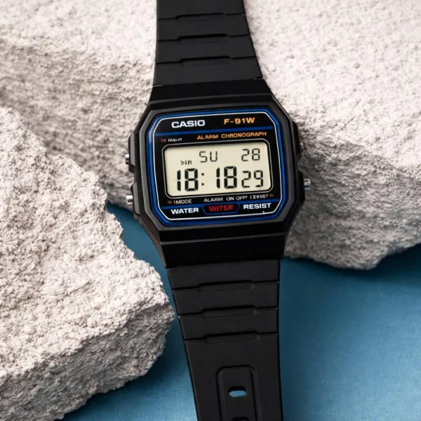 Мужские часы Casio F-91W-1D фото 6