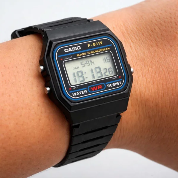 Мужские часы Casio F-91W-1D фото 8