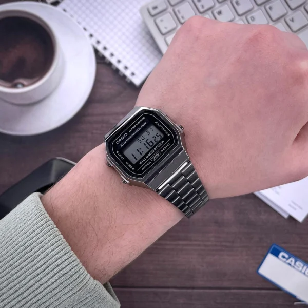 Мужские часы Casio A168WGG-1A фото 11
