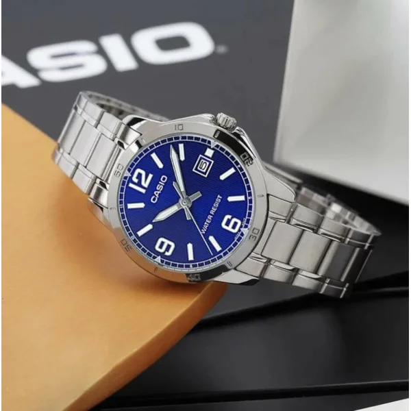 Чоловічий годинник Casio MTP-V004D-2B фото 4