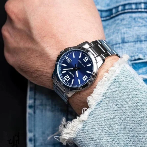 Чоловічий годинник Casio MTP-V004D-2B фото 3