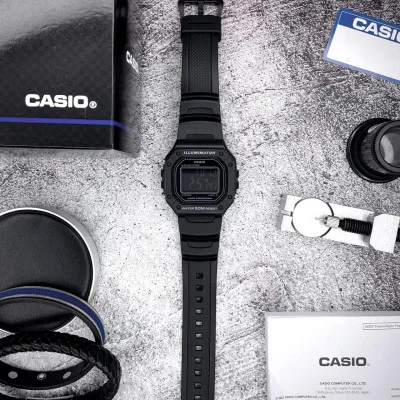 Чоловічий годинник Casio W-218H-1B