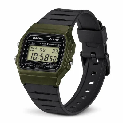 Чоловічий годинник Casio F-91WM-3A