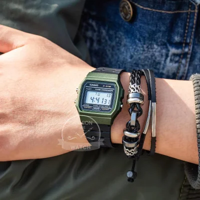 Чоловічий годинник Casio F-91WM-3A