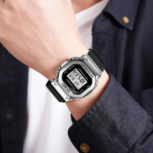 Наручний годинник Skmei 1851SIBK Silver Black фото 4