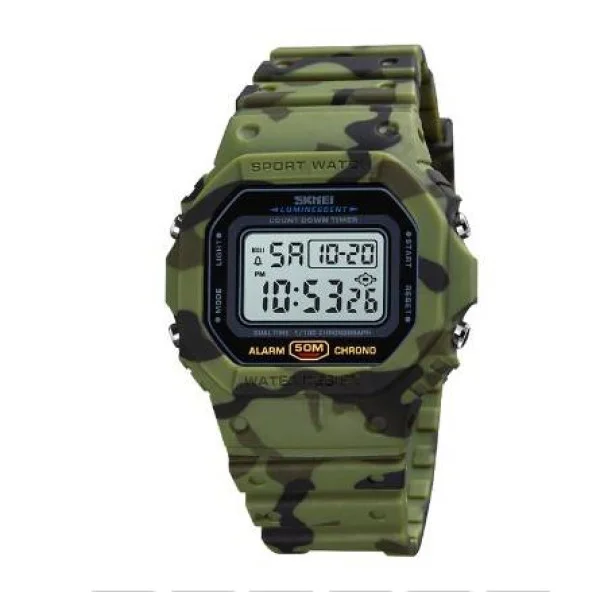 Чоловічий годинник Skmei 1628CMGN Camo Green фото 1