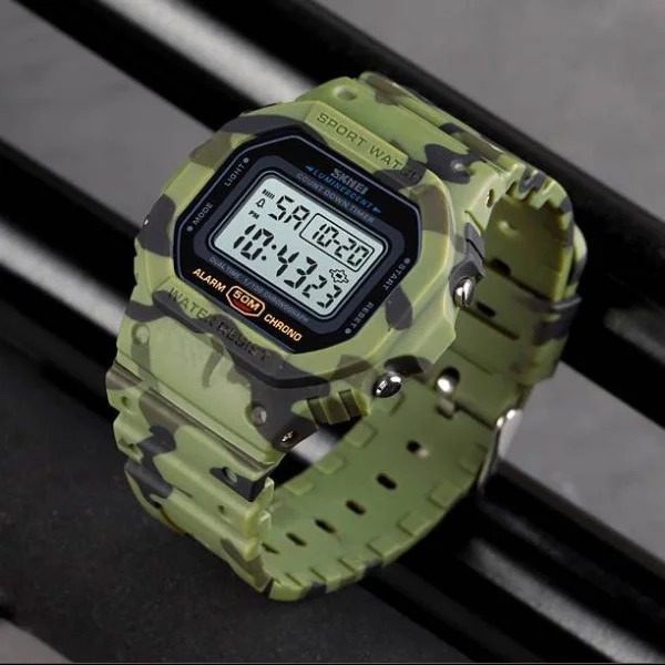 Чоловічий годинник Skmei 1628CMGN Camo Green фото 5