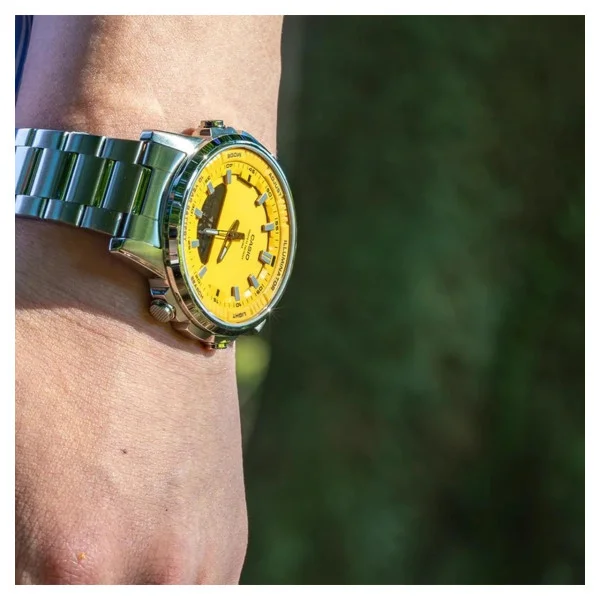 Классические Мужские часы Casio AMW-880D-9A стальные, водонепроницаемые, Япония фото 7