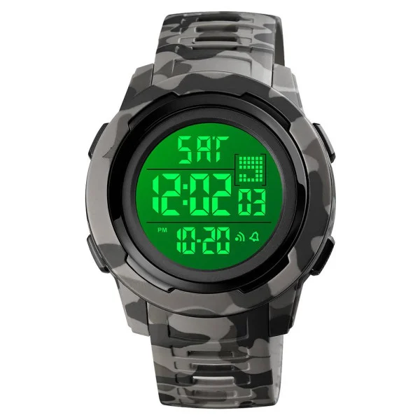 Чоловічий годинник Skmei 1731CMGYWT Camo gray White фото 4