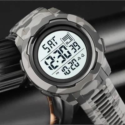 Чоловічий годинник Skmei 1731CMGYWT Camo gray White