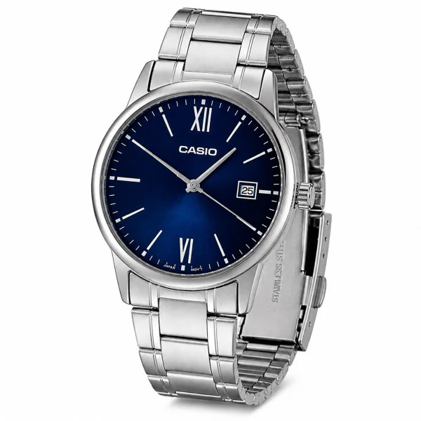 Чоловічий годинник Casio MTP-V002D-2B3 фото 1