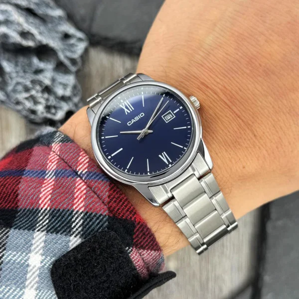 Чоловічий годинник Casio MTP-V002D-2B3 фото 7
