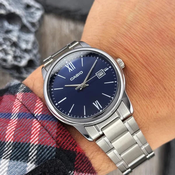 Чоловічий годинник Casio MTP-V002D-2B3 фото 3