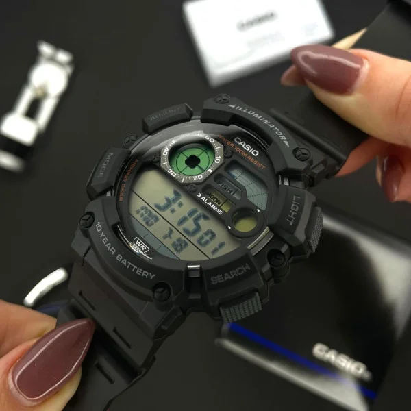 Мужские часы Casio WS-1500H-1A фото 3