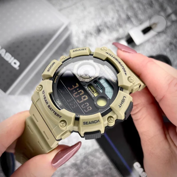 Чоловічий годинник Casio WS-1500H-5B фото 4