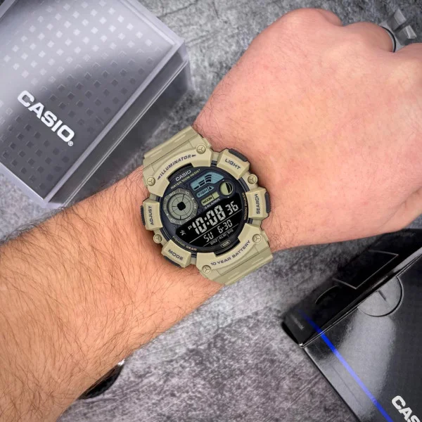 Чоловічий годинник Casio WS-1500H-5B фото 5