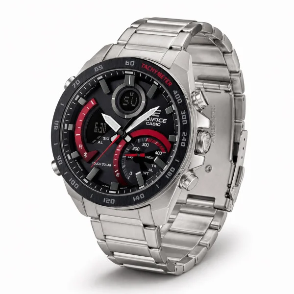 Чоловічий годинник Casio ECB-900DB-1A фото 1