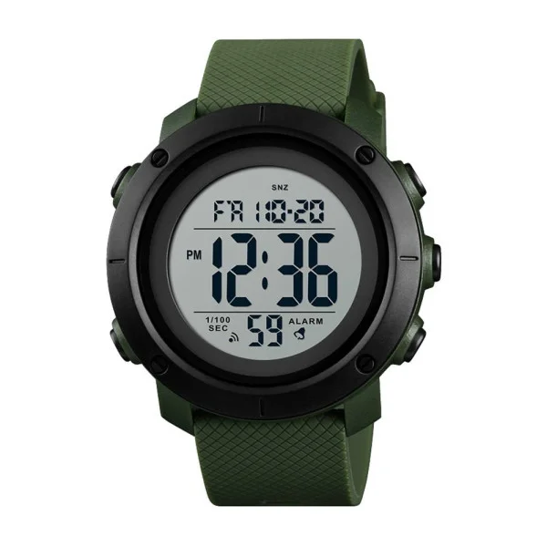 Чоловічий годинник Skmei 1434AGWT Army Green-White фото 1