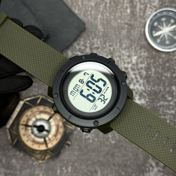 Чоловічий годинник Skmei 1434AGWT Army Green-White фото 4