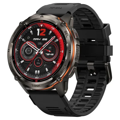 Тактические Умные Часы с Компасом Kospet TANK T3 ULTRA 2 Black + GPS, Спортивные Режимы, Водозащита, Звонки