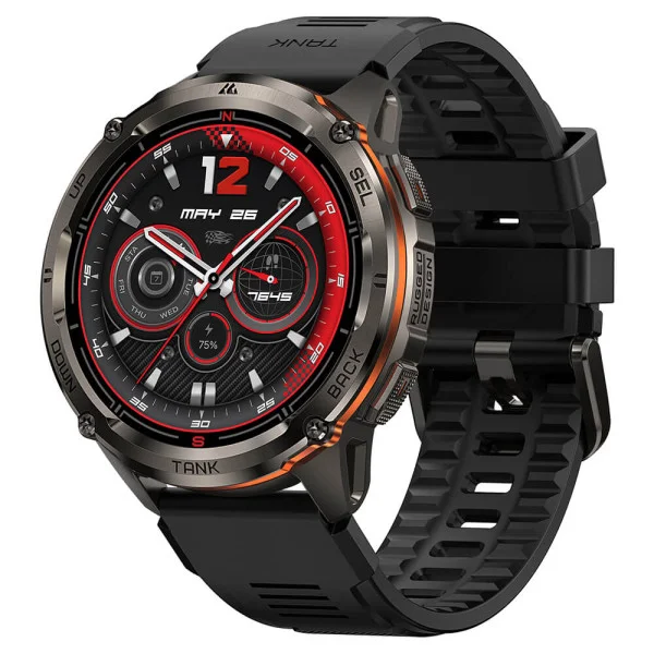 Тактические Умные Часы с Компасом Kospet TANK T3 ULTRA 2 Black + GPS, Спортивные Режимы, Водозащита, Звонки фото 1